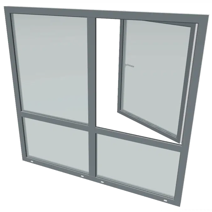 S9000 Four part window with turn and tilt window and fixed glazings