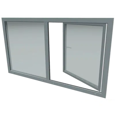 Image for S 9000 Two part window with turn and tilt window and fixed glazing