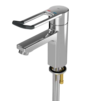 Thermostatic single-lever pillar mixer, barrier-free F5LT1011