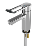 thermostatic single-lever pillar mixer, barrier-free f5lt1011