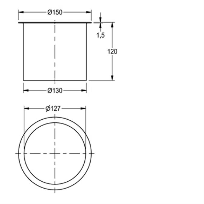 Waste disposal chute E-BS602E