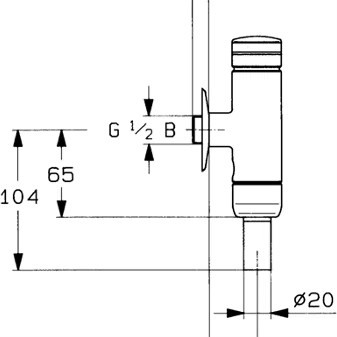 AQUALINE WC flushing valve AQRM551