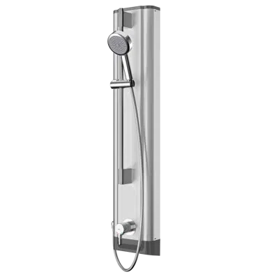 画像 Stainless steel shower panel with hand shower fitting F5LT2023