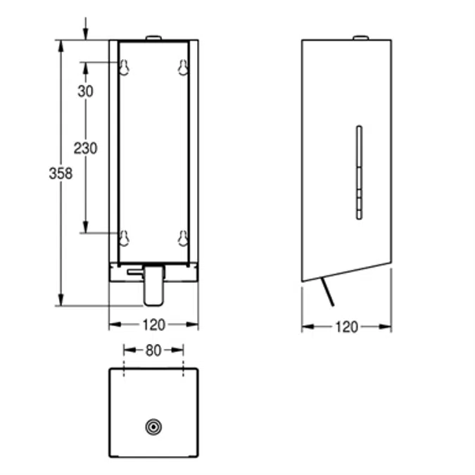 EXOS. foam soap dispenser EXOS616W
