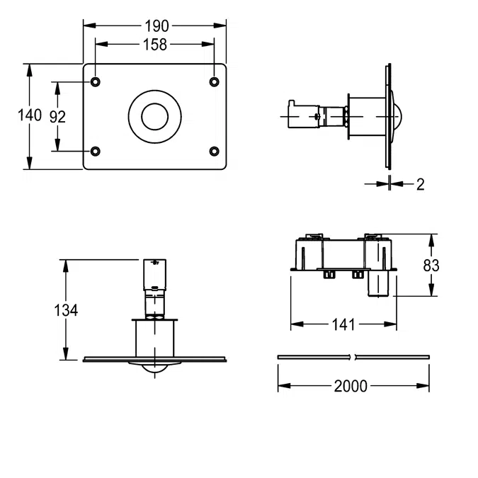 Actuator plate ACSF4001