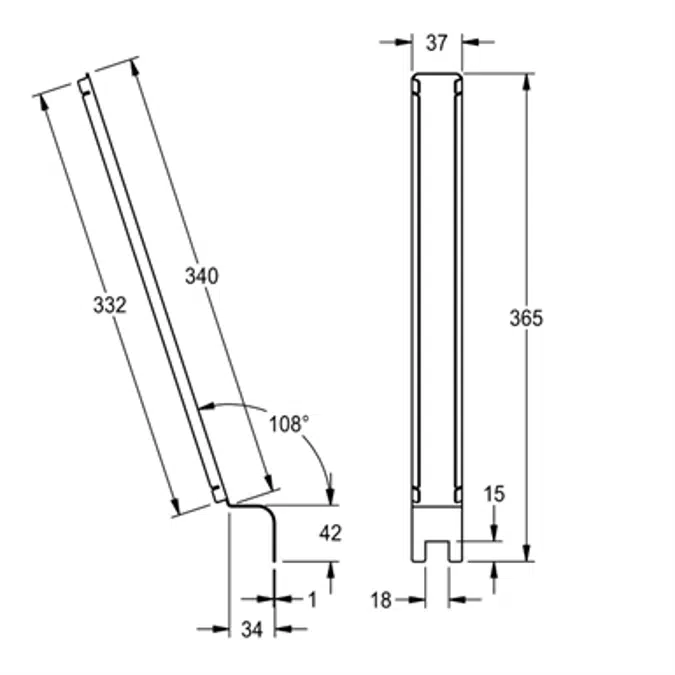 Row urinal connector piece ZCMPX0002