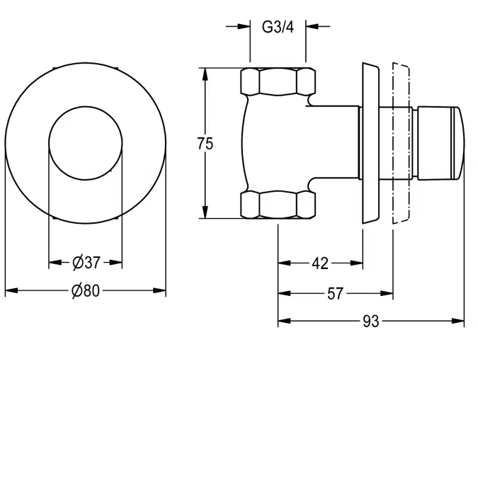F3S Self-closing straight-way valve F3SV2009