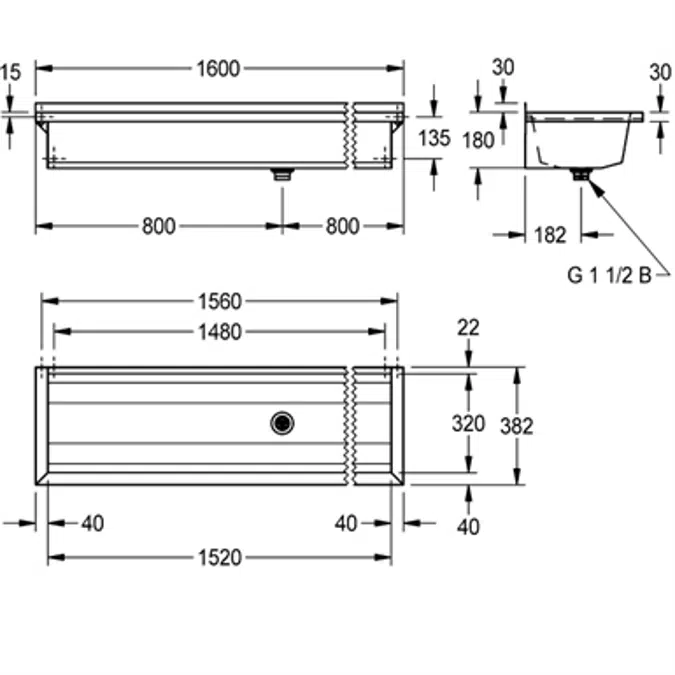 PLANOX wash trough PL16