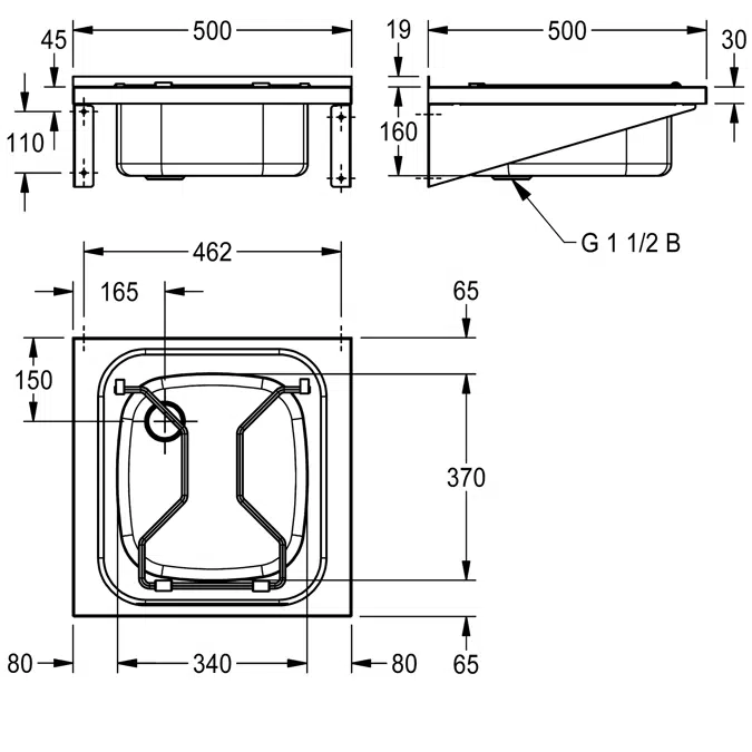SIRIUS Utility sink WB500GV