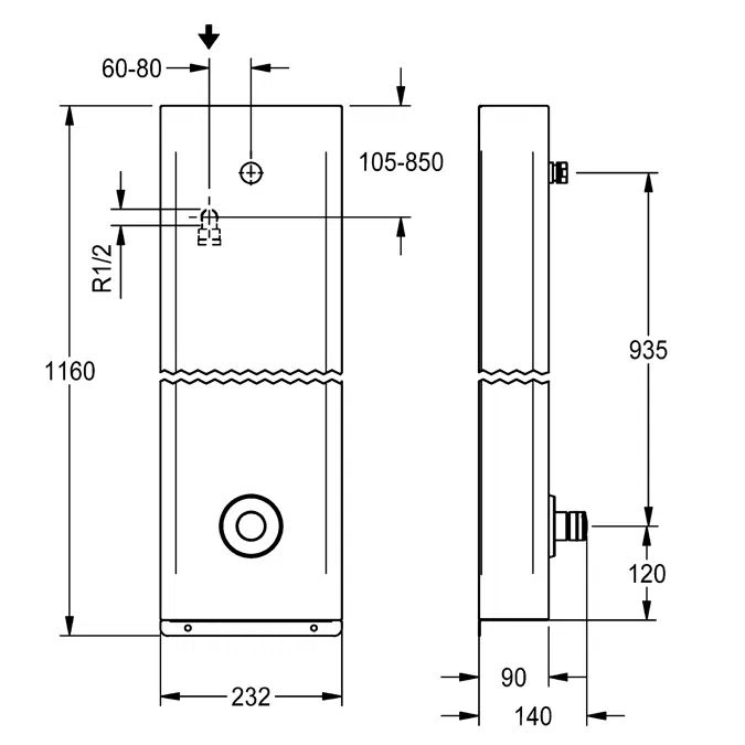 F3S Shower panel F3SV2012