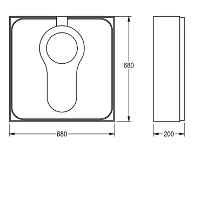 CAMPUS mounting support for squat toilet ZCMPX0011