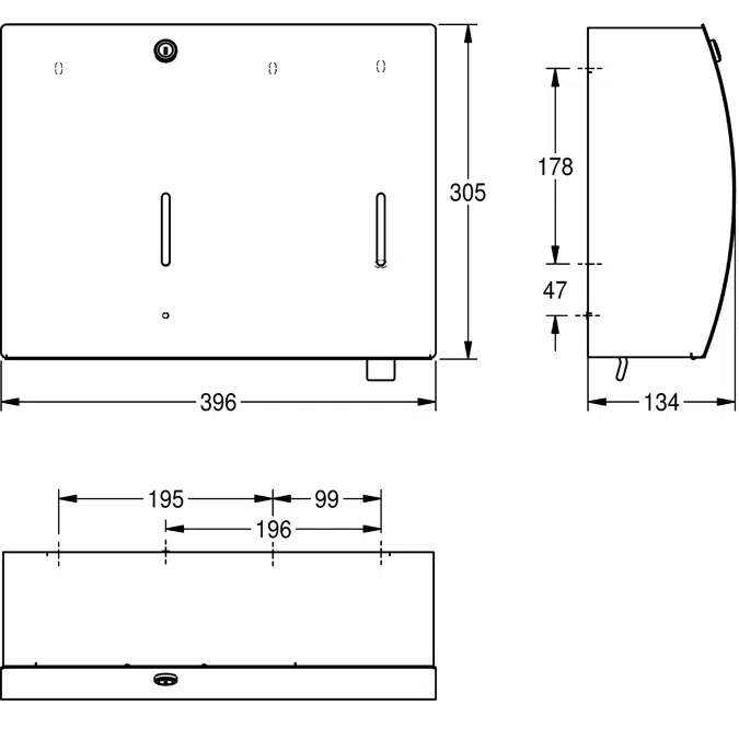 STRATOS Combination Paper Towel And Soap Dispenser STR601