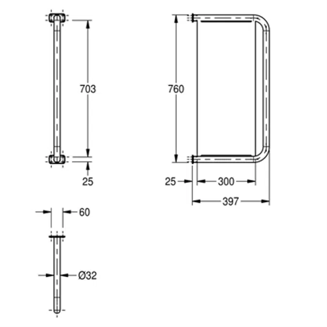 CAMPUS Urinal divider CMPX560