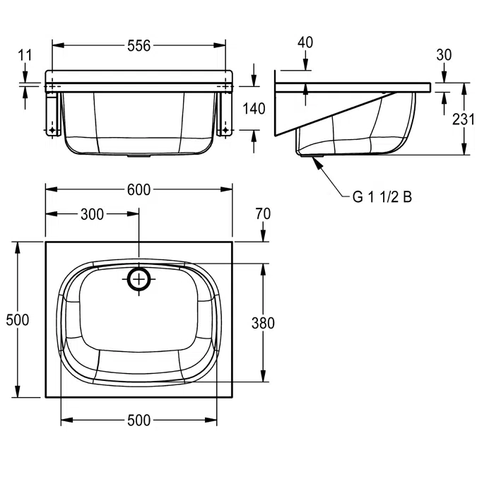 SIRIUS utility sink BS330