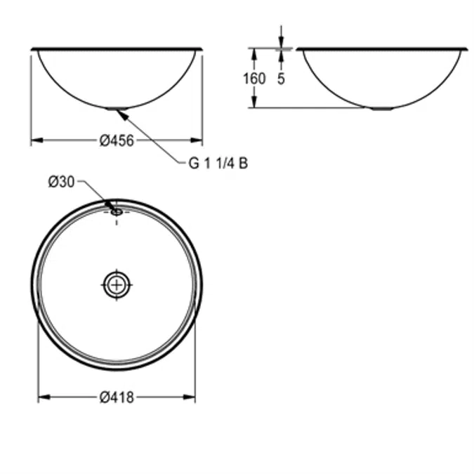 Combinaison distributeur de serviettes en papier et poubelle EXOS.