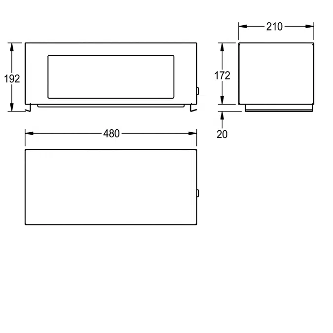 RODAN folding self-closing lid for waste bin RODX608