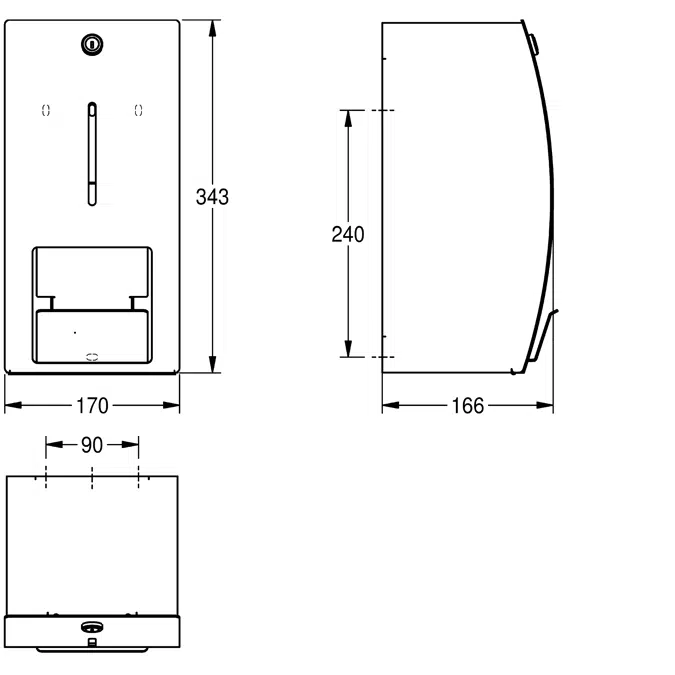 STRATOS Double toilet roll holder STR671L