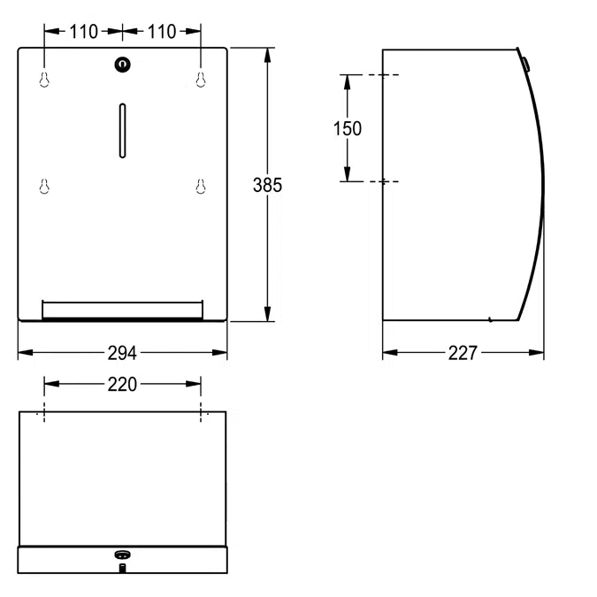 STRATOS paper towel dispenser STRX637