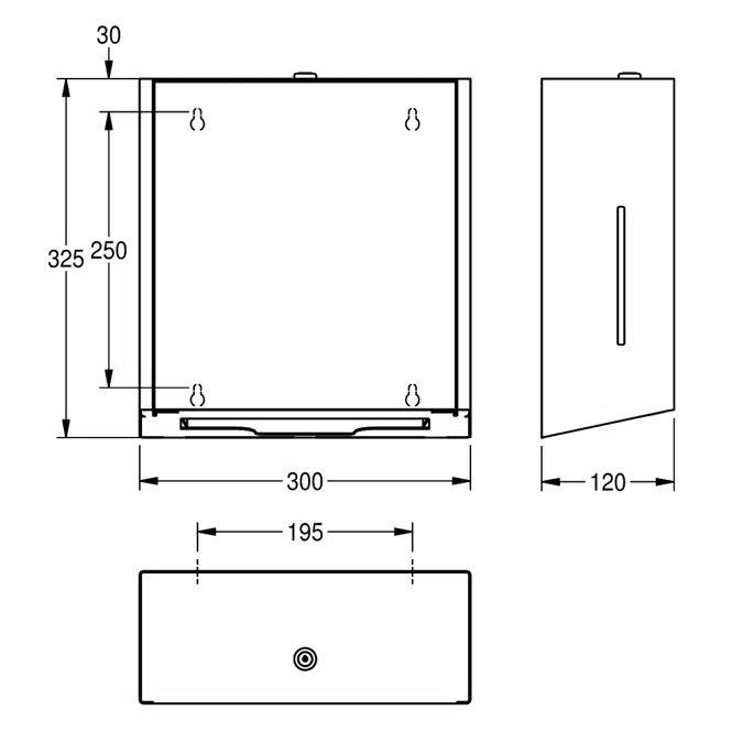 EXOS. paper towel dispenser EXOS600W