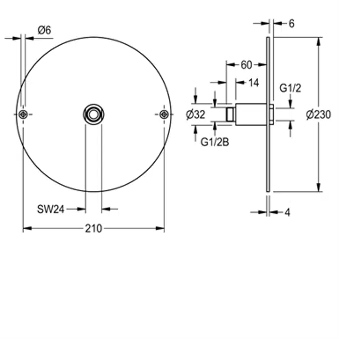 Bonding flange ZAQUA701
