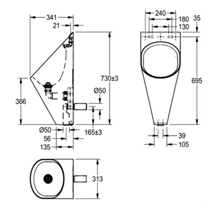 CAMPUS urinal CMPX538E