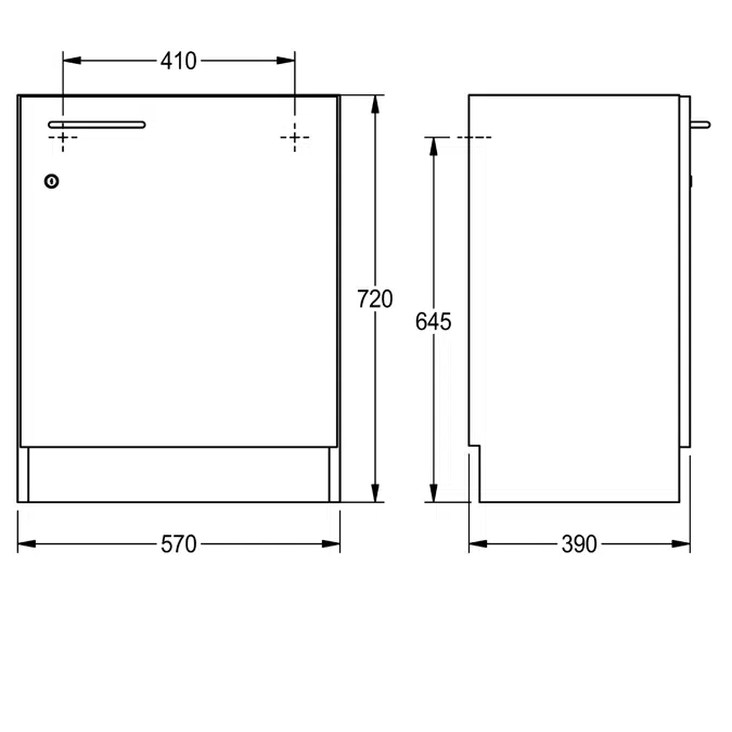 Cabinet for installation under the tabletop WSPL0018