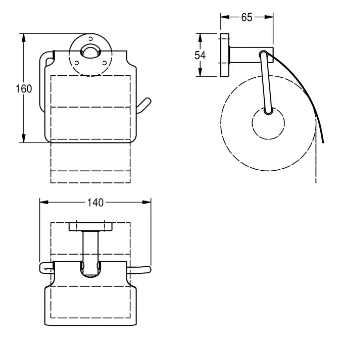 MEDIUS toilet roll holder MEDX111HP