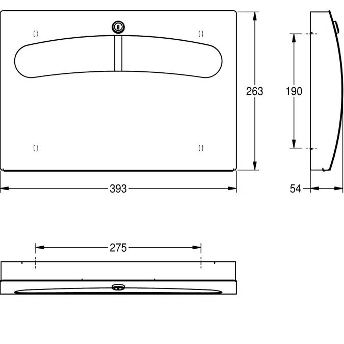 STRATOS Toilet seat paper dispenser STR680