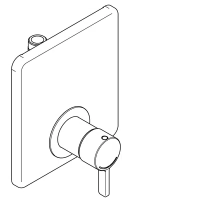 Thermostatic in-wall mixer F5LT2016