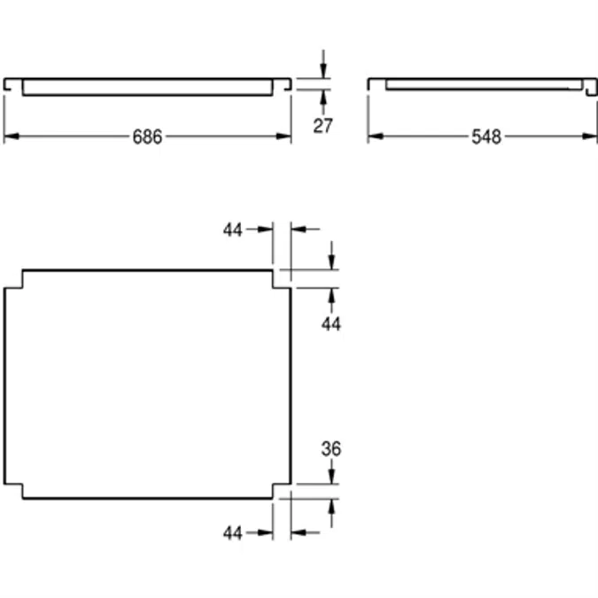 MAXIMA shelf for Maxima MAXT70-60