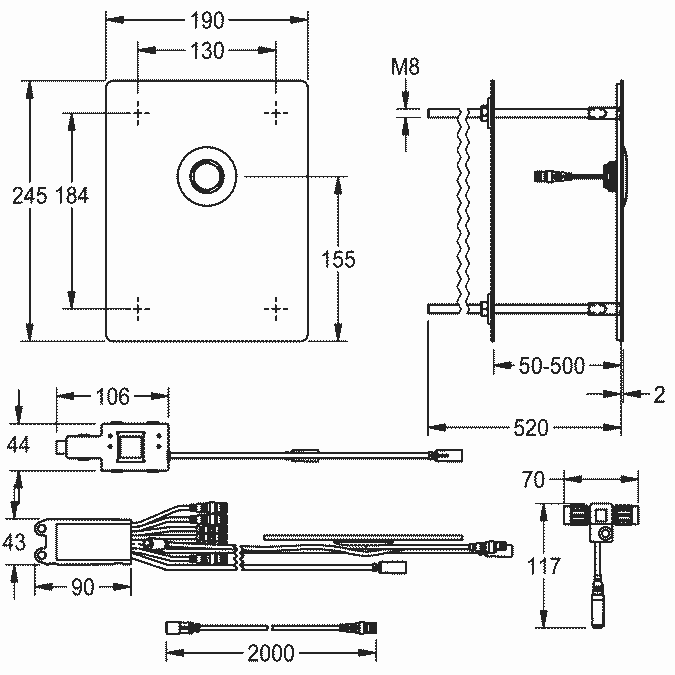 F5E Electronic WC control F5EF4003