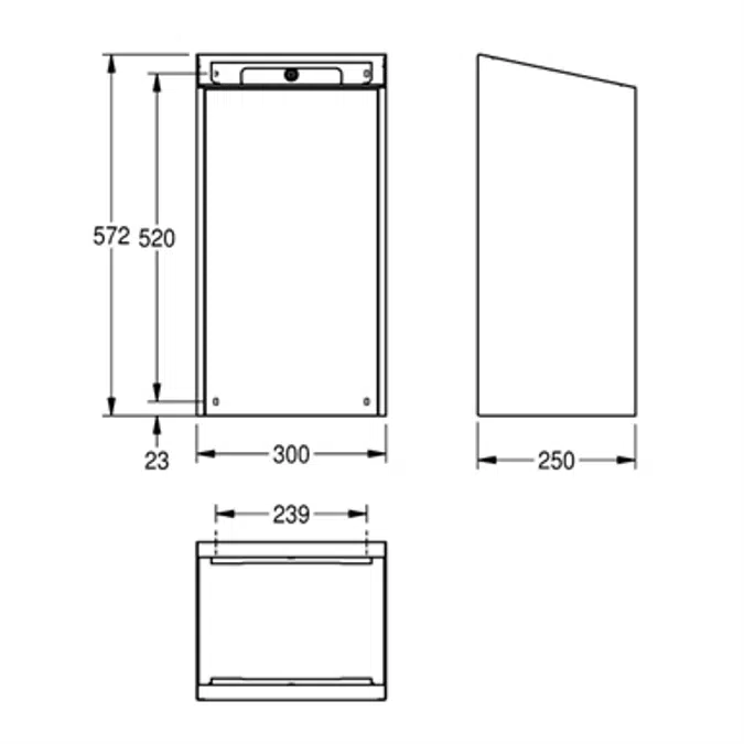 Cuvette de WC CAMPUS, accessible en fauteuil roulant