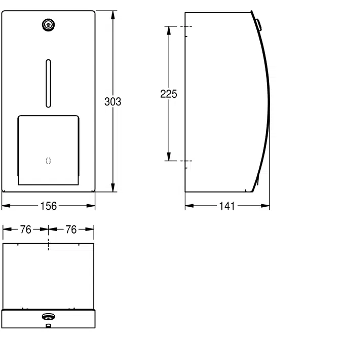 STRATOS Double toilet roll holder STR672