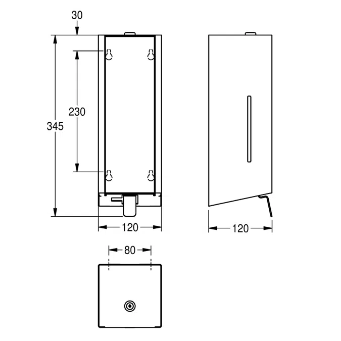EXOS. soap dispenser EXOS618B