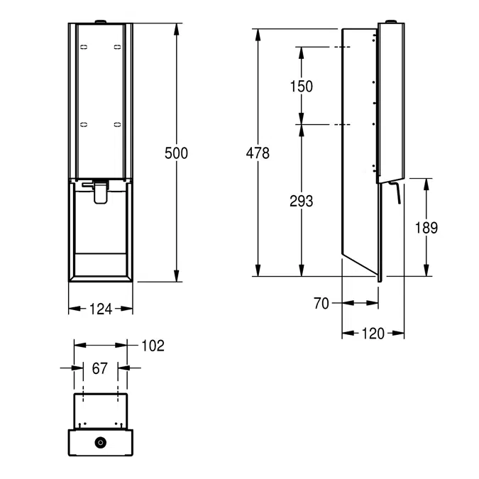 EXOS. soap dispenser EXOS618EB