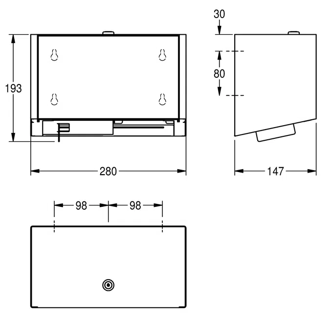 EXOS. double toilet roll holder EXOS676B