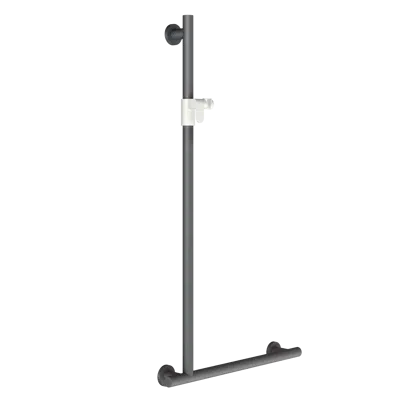 MEDCARE 90° angled grab rail with hand shower holder MEDC0005 的圖片