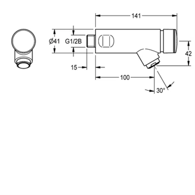 F3S self-closing bib tap F3SV1002