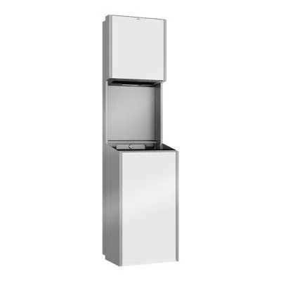 imazhi i EXOS. paper towel dispenser and waste bin combination EXOS602EW