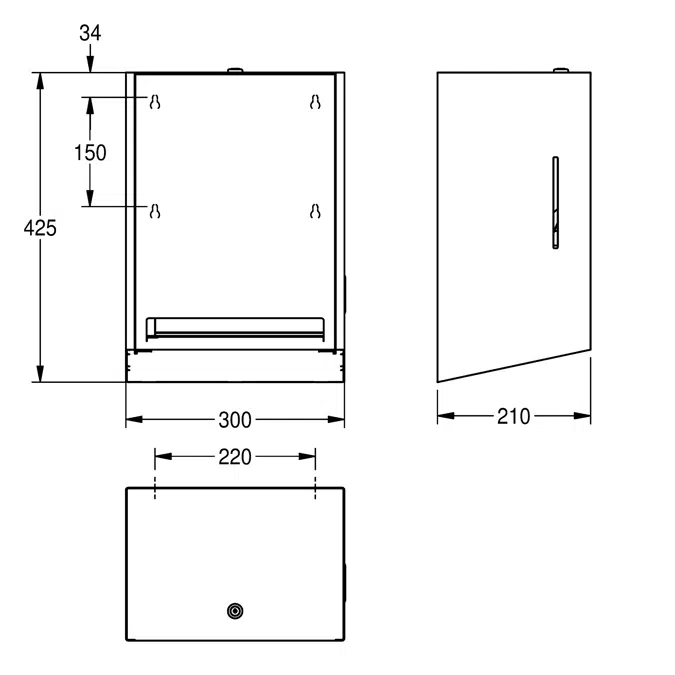 EXOS. paper towel dispenser EXOS637X