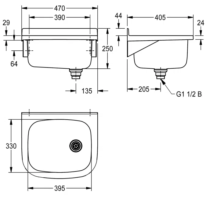SIRIUS Utility sink BS301N
