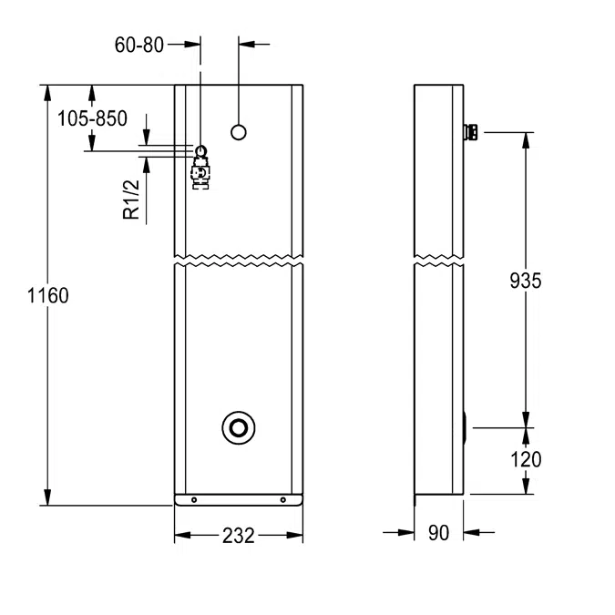 F5E Shower panel F5EV2008