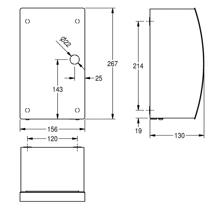 STRATOS Electronic Hand Dryer STR220