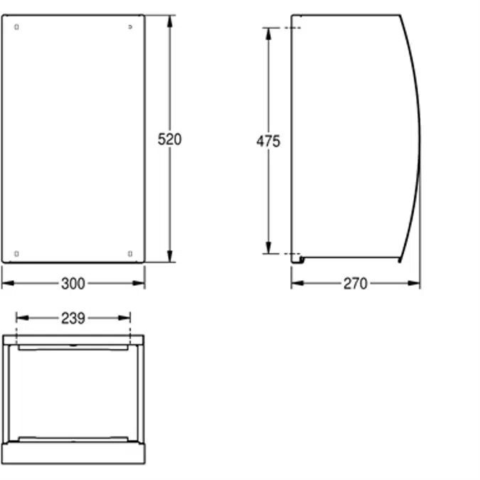 STRATOS Waste bin STRX605