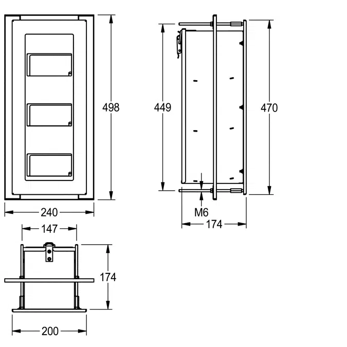 HEAVY-DUTY toilet roll holder HDTX675E
