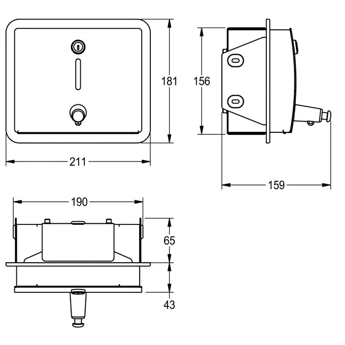 STRATOS Soap dispenser STRX619E