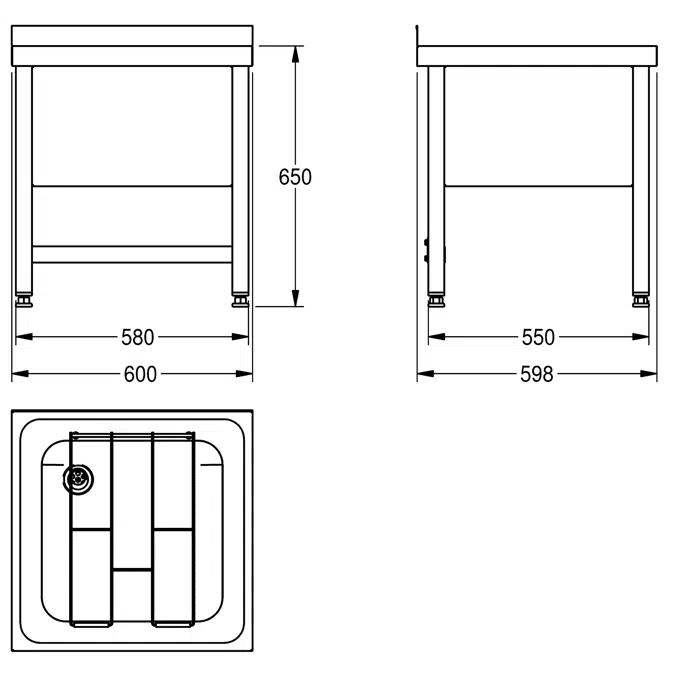 SIRIUS Stand drain F832V-F
