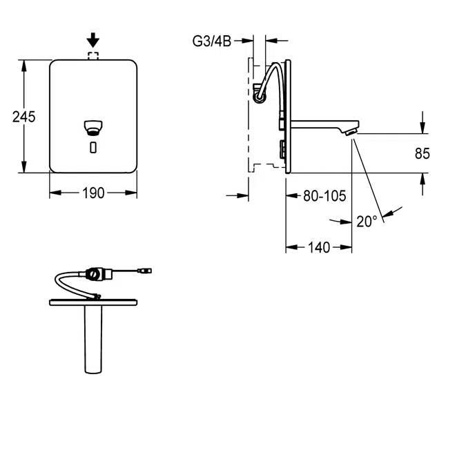 Lavabo PMR ANIMA
