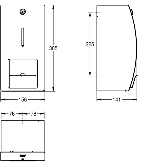 STRATOS Double toilet roll holder STR671