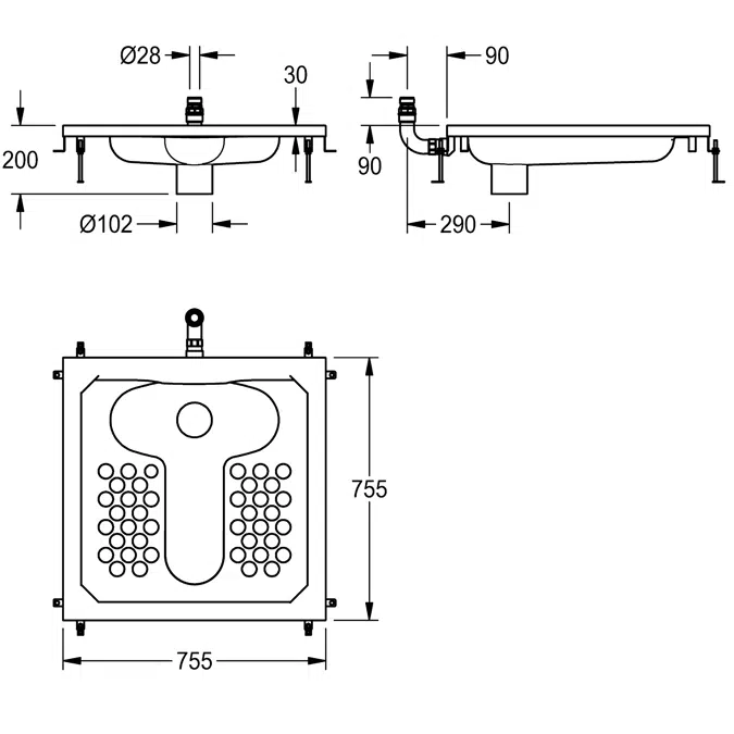 CAMPUS squat toilet CMPX504